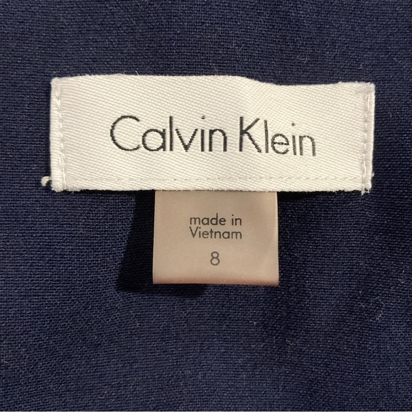 calvin Klein dress block navy sleeveles round neck size 8 - Picture 8 of 16